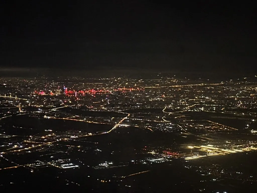 俯瞰武汉滨江夜景